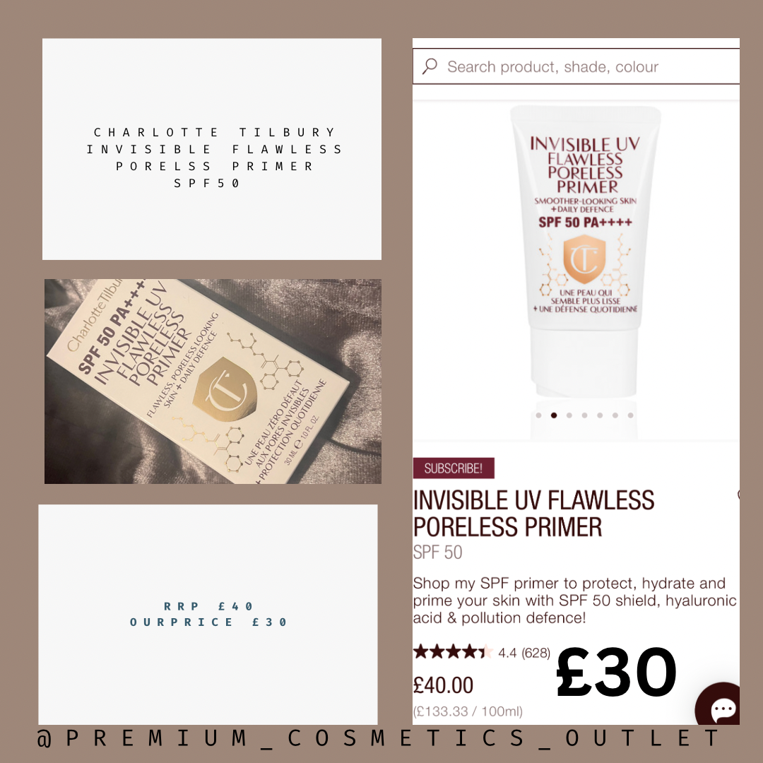 Charlotte Tilbury Invisible UV newest Flawless Primer SPF 50